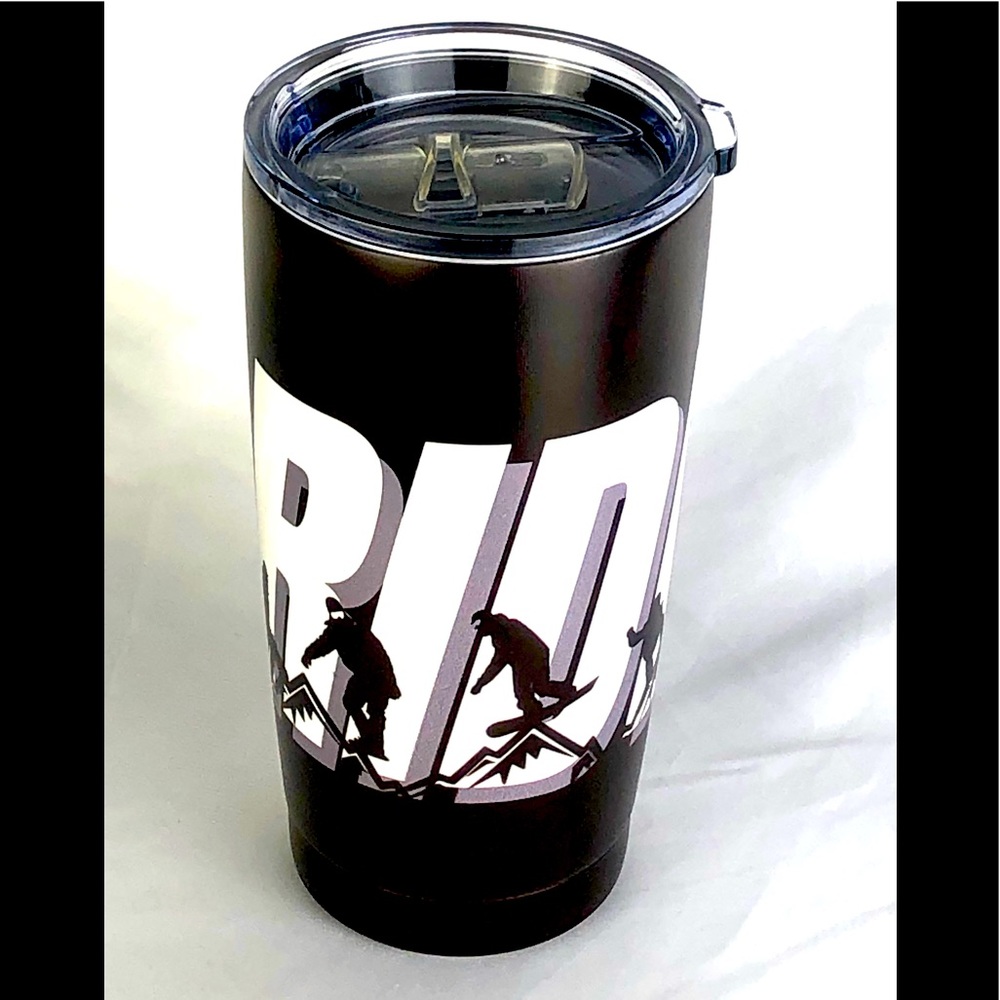 Snowboarding Stainless Steel Travel Tumbler Mug Snowboarder Snowboard
